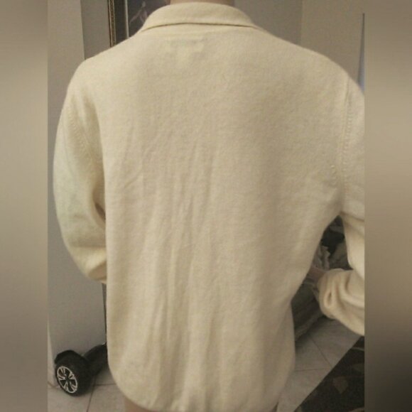 BNWOT 100% 2 PLY CASHMERE SWEATER BY CHARTER CLUB YELLOW PULLOVER SZ.XL LUXURIOU - Picture 10 of 10